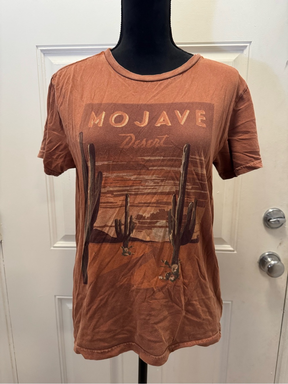 Lucky Brand Mojave Desert Graphic Tee - Rust 0554